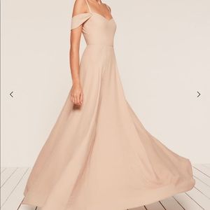 Reformation size 2 champagne poppy dress